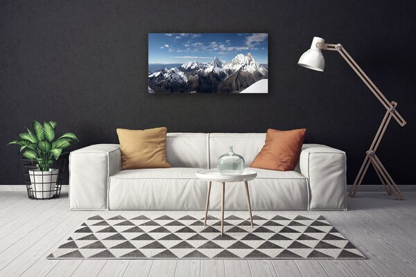 Quadro su tela Paesaggio di montagne 100x50 cm