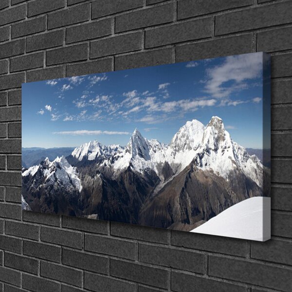 Quadro su tela Paesaggio di montagne 100x50 cm