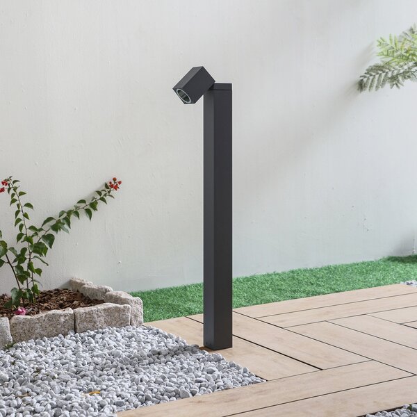 Lampade da esterno Lindby, Othil, dimmerabile, Grigio, Balcone, Alluminio, Moderno