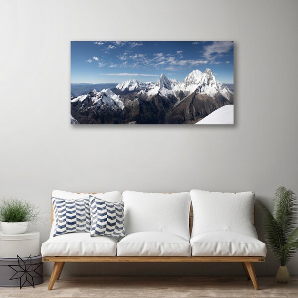 Quadro su tela Paesaggio di montagne 100x50 cm