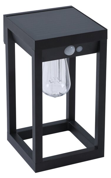 Lampade da esterno Lindby, Enea, dimmerabile, Nero, Balcone, Plastica, Moderno