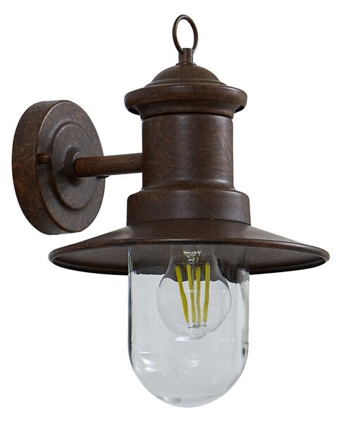 Lampade da esterno Lindby, Eloretta, dimmerabile, Marrone / Ruggine, Terrazza, Metallo, Campagna / rustico