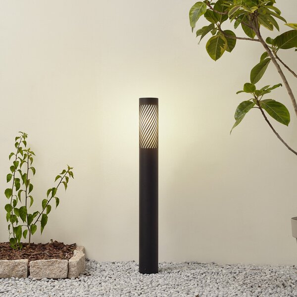 Lampade da esterno Lindby, Lurinda, dimmerabile, Nero, Alluminio, Moderno