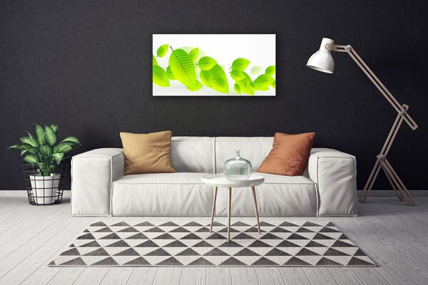 Foto quadro su tela Foglie di fiori della natura 100x50 cm