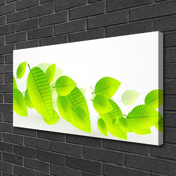 Foto quadro su tela Foglie di fiori della natura 100x50 cm