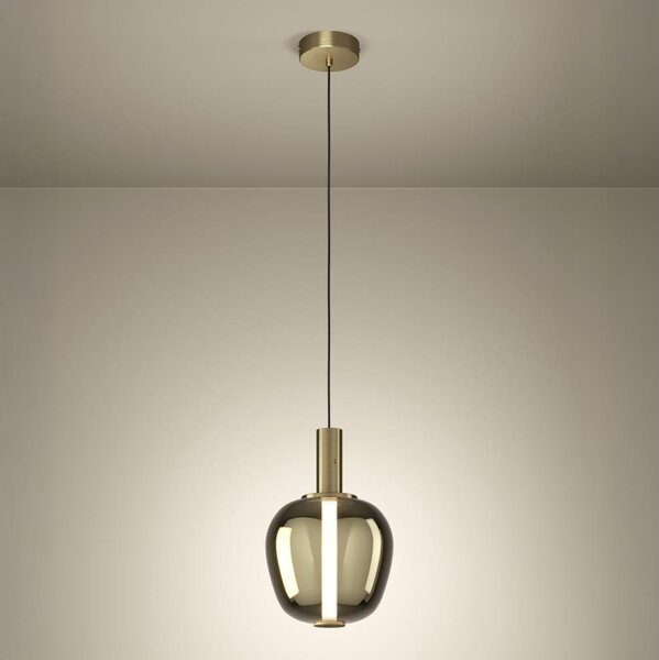 Eglo 390464 - Lampadario LED dimmerabile su cavo FRUITERA LED/6W/230V + LED/1,6W oro