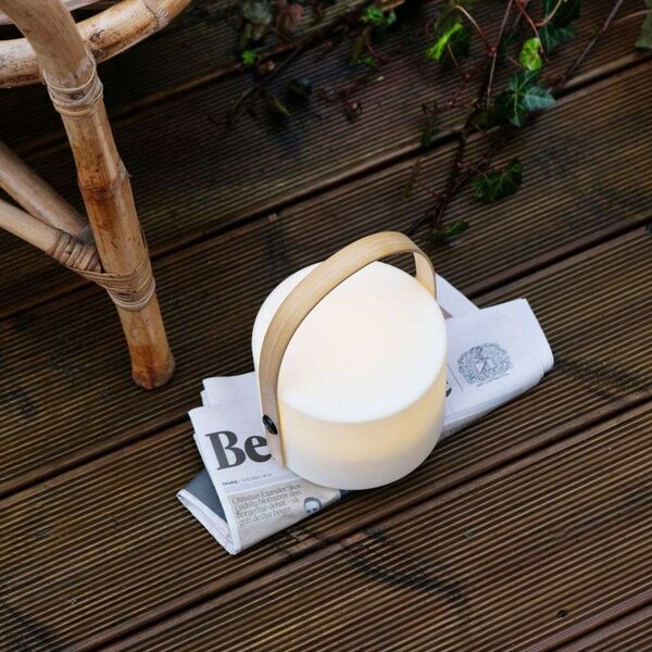 Lampade da esterno Dyberg Larsen, Carry, dimmerabile, Bianco, Terrazza, Plastica, Scandinavo