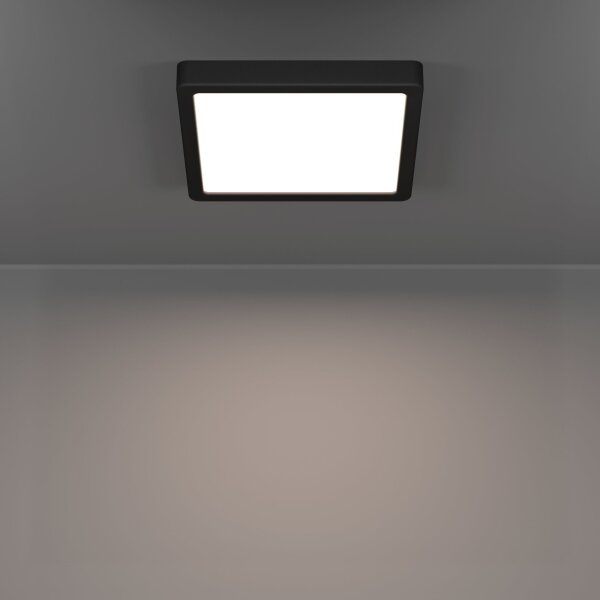 Eglo 901329 - Plafoniera da soffitto per bagno FUEVA LED/10,5W/230V 22x22cm IP44 nera