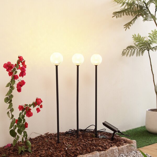 Lampade da esterno Lindby, Brindley, Nero, Alluminio, Moderno