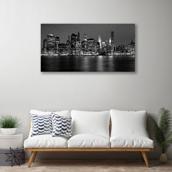 Quadro su tela Palazzo della città 100x50 cm