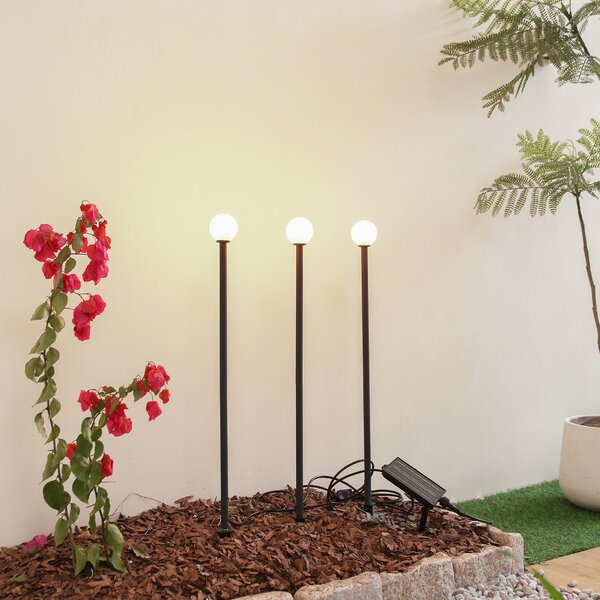 Lampade da esterno Lindby, Freydis, Nero, Alluminio, Moderno