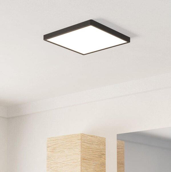 Eglo 901331 - Plafoniera LED per bagno FUEVA LED/13W/230V 29x29 cm IP44 nero
