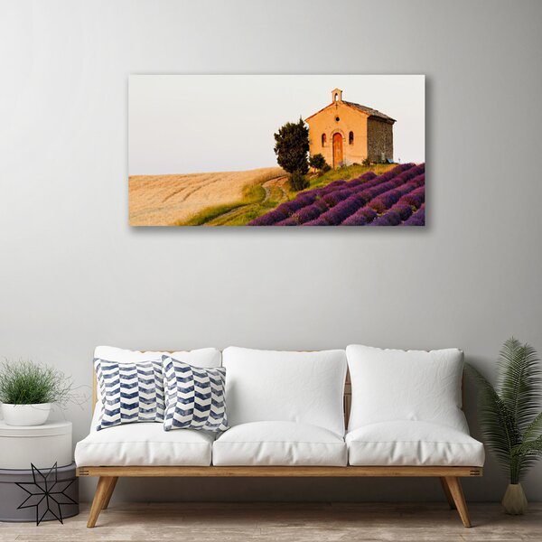Quadro su tela Campo del paesaggio 100x50 cm