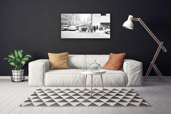 Quadro su tela Città di storia retrò 100x50 cm