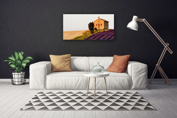 Quadro su tela Campo del paesaggio 100x50 cm