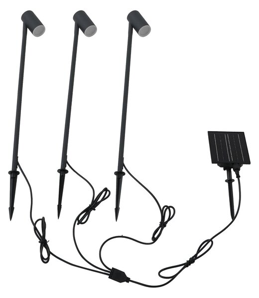 Lampade da esterno Lindby, Myric, Nero, Alluminio, Moderno