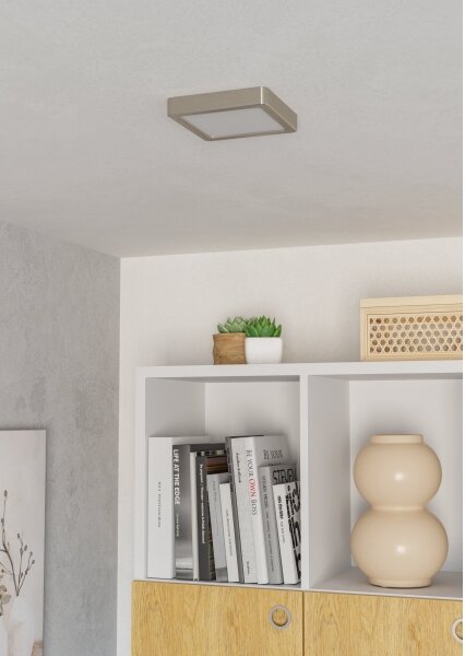 Eglo 901319 - Plafoniera LED FUEVA LED/7W/230V 2700/4000/6500K 15x15 cm cromo
