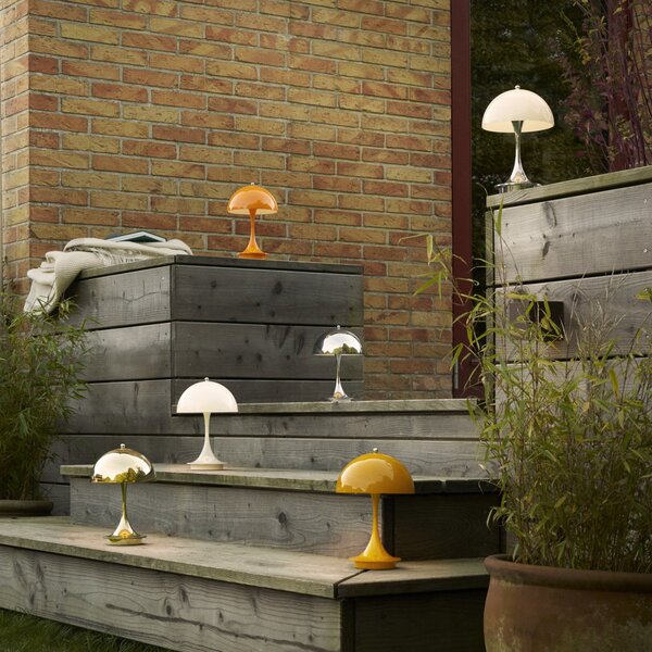 Lampade da esterno Louis Poulsen, Panthella 160, dimmerabile, Metallizzato, Balcone, Plastica, Design