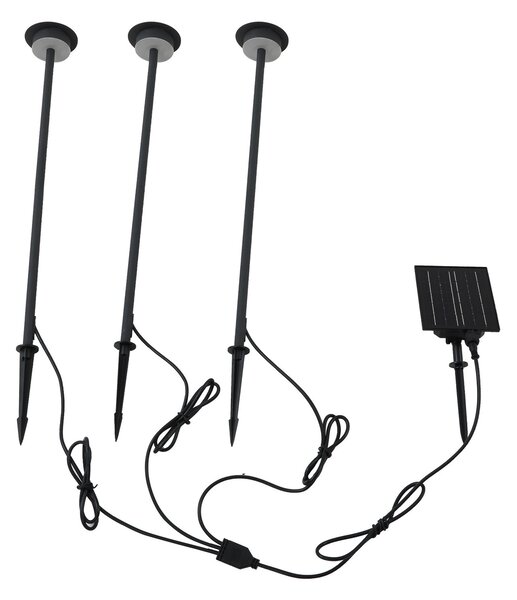 Lampade da esterno Lindby, Lyris, Nero, Alluminio, Moderno