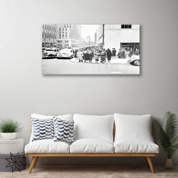 Quadro su tela Città di storia retrò 100x50 cm