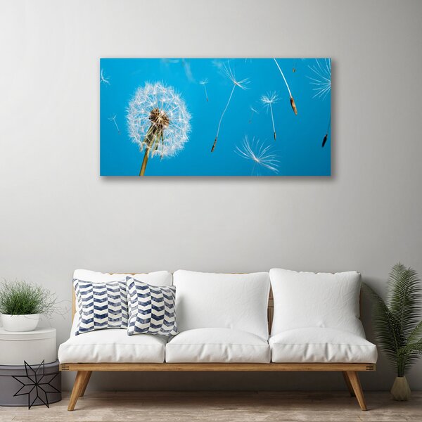 Quadro su tela Fiori di tarassaco Natura 100x50 cm