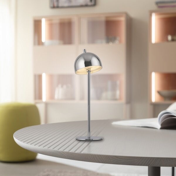 Schöner Wohnen 19244-17 - Lampada da tavolo LED dimmerabile BELLIS LED/2,5W/5V IP54 cromo