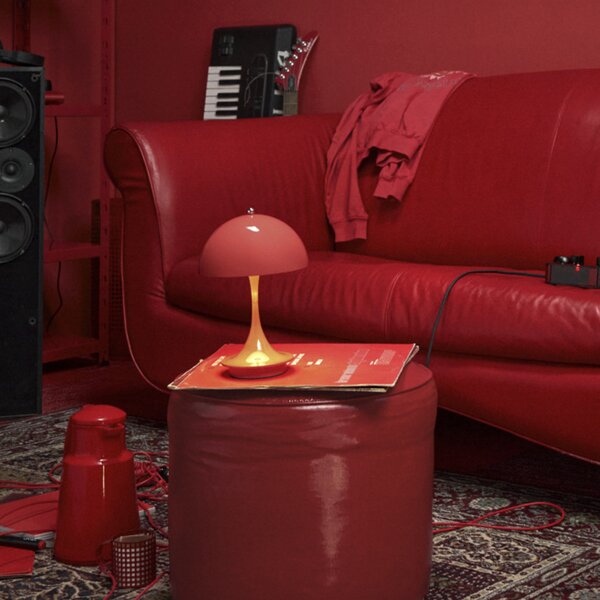 Lampade da esterno Louis Poulsen, Panthella 160, dimmerabile, Rosso, Balcone, Plastica, Design