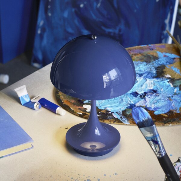 Lampade da esterno Louis Poulsen, Panthella 160, dimmerabile, Blu, Balcone, Plastica, Design