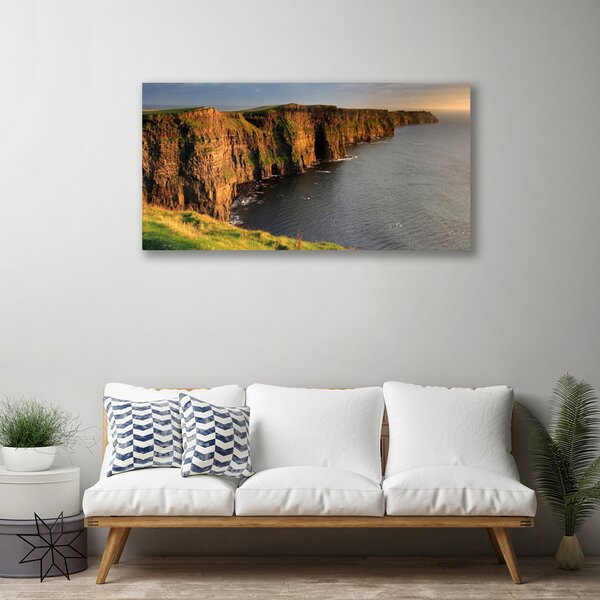 Quadro su tela Rocce della costa del mare 100x50 cm