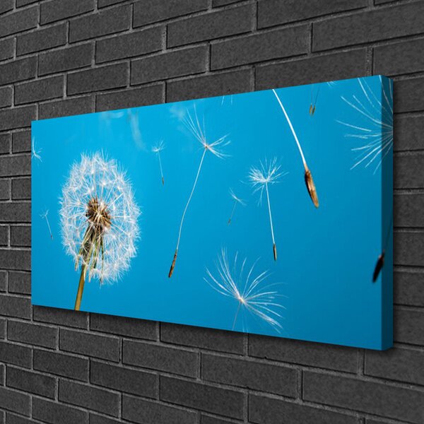 Quadro su tela Fiori di tarassaco Natura 100x50 cm