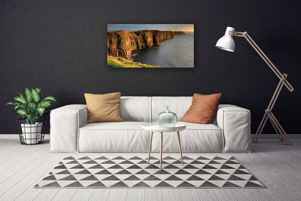 Quadro su tela Rocce della costa del mare 100x50 cm