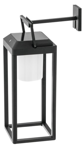 Lampade da esterno Lucande, Tilena, dimmerabile, Nero, Balcone, Alluminio, Moderno