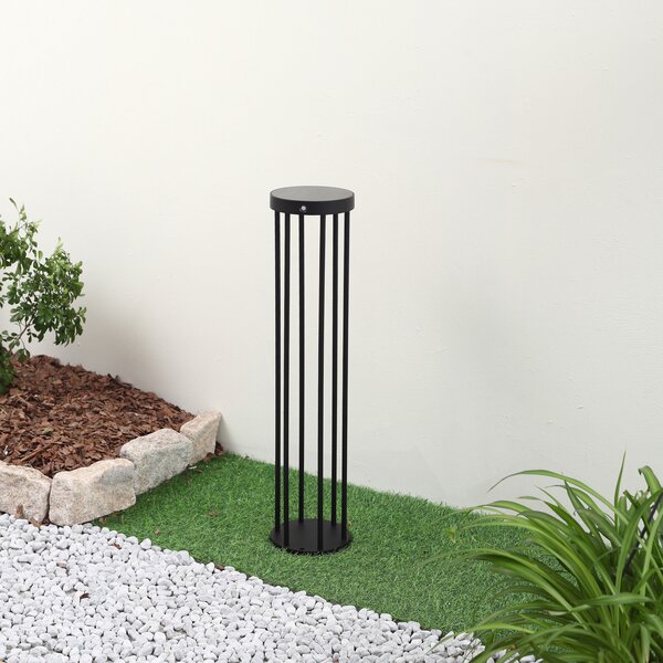 Lampade da esterno Lucande, Evelis, Nero, Terrazza, Alluminio, Moderno