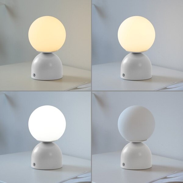 Schöner Wohnen 19218-16 - Lampada da tavolo LED dimmerabile RUDI LED/1,2W/5V bianca
