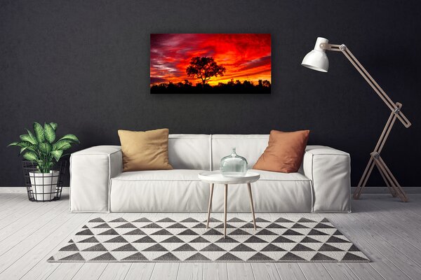 Quadro su tela Foresta del paesaggio della natura 100x50 cm