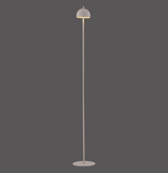 Schöner Wohnen 19245-39 - Lampada da terra LED dimmerabile BELLIS, 2,5W/5V, IP54, grigio