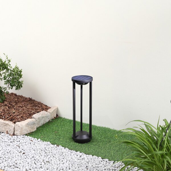 Lampade da esterno Lucande, Nilea, Nero, Terrazza, Alluminio, Moderno