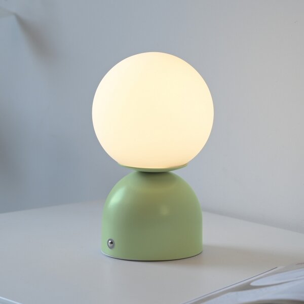 Schöner Wohnen 19218-43 - Lampada da tavolo LED dimmerabile RUDI LED/1,2W/5V verde