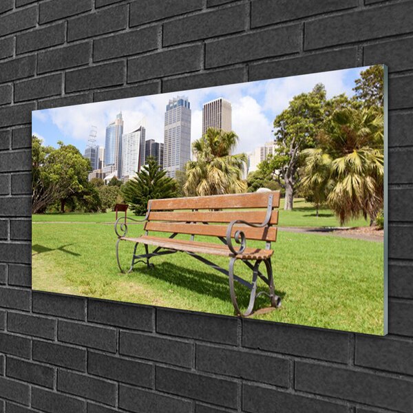 Quadro vetro Parco naturale dei grattacieli 100x50 cm 2 appendini