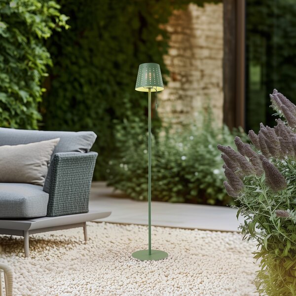 Lampade da esterno Lindby, Hilario, dimmerabile, Verde, Balcone, Metallo