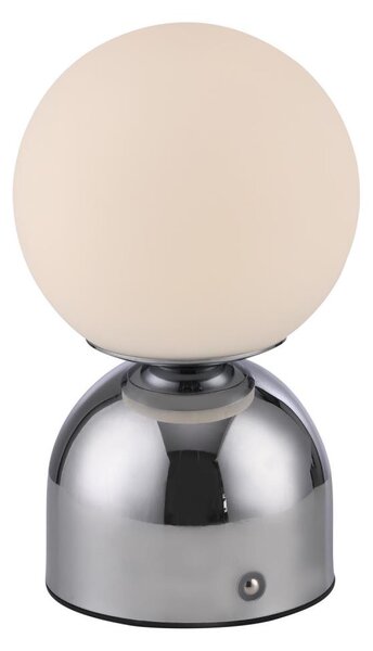 Schöner Wohnen 19218-17 - Lampada da tavolo dimmerabile RUDI a LED 1,2 W/5 V, finitura cromo lucido