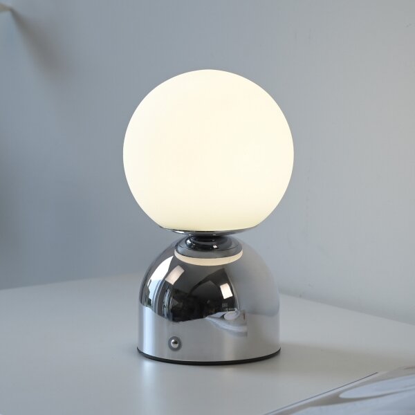 Schöner Wohnen 19218-17 - Lampada da tavolo dimmerabile RUDI a LED 1,2 W/5 V, finitura cromo lucido