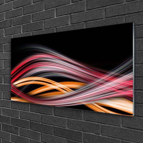 Quadro su vetro Grafica astratta 100x50 cm 2 appendini