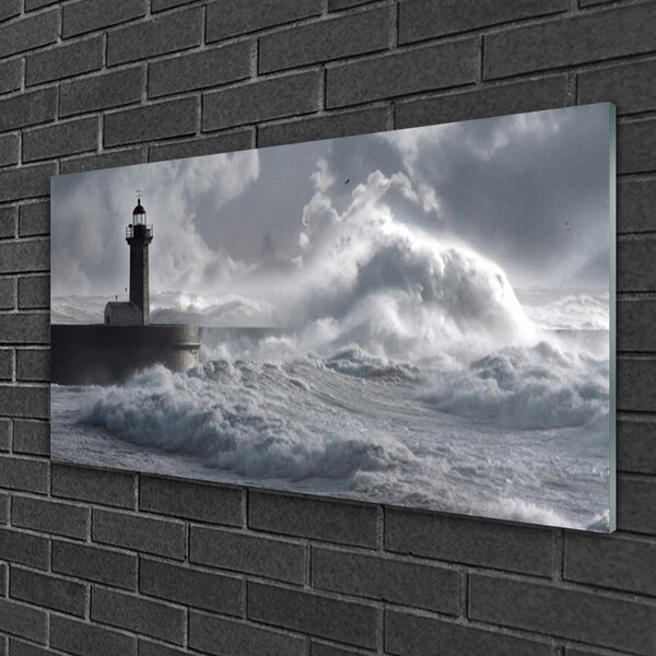 Quadro vetro Faro Natura 100x50 cm 2 appendini
