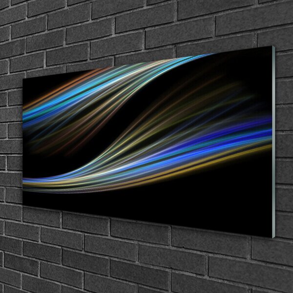 Quadro in vetro Grafica astratta 100x50 cm 2 appendini