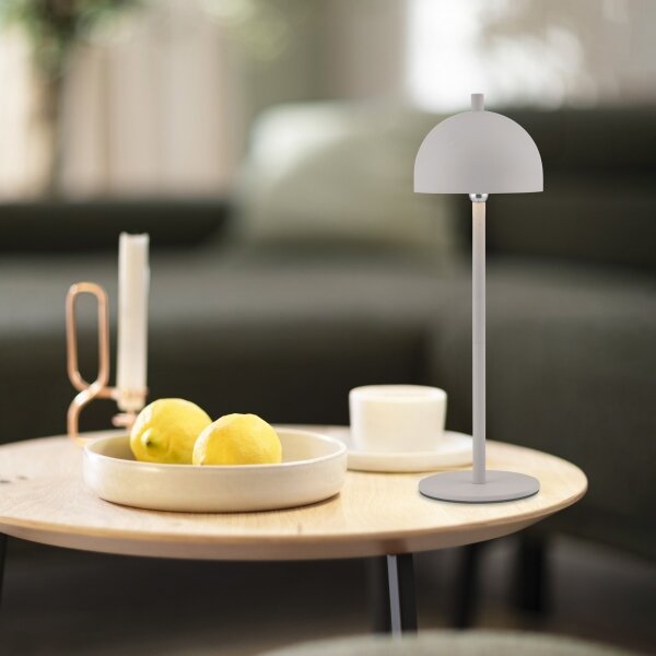 Schöner Wohnen 19244-39 - Lampada da tavolo LED dimmerabile BELLIS LED/2,5W/5V IP54 grigia