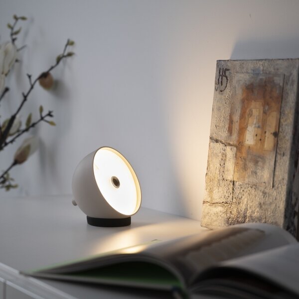 Schöner Wohnen 19244-39 - Lampada da tavolo LED dimmerabile BELLIS LED/2,5W/5V IP54 grigia