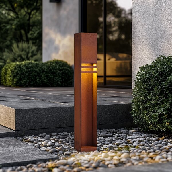 Lampade da esterno Lucande, Oxido, Marrone / Ruggine, Terrazza, Metallo, Moderno