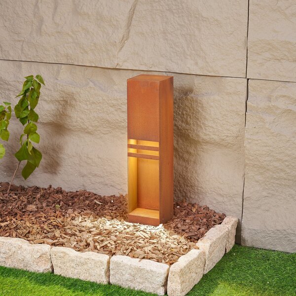 Lampade da esterno Lucande, Oxido, Marrone / Ruggine, Terrazza, Metallo, Moderno