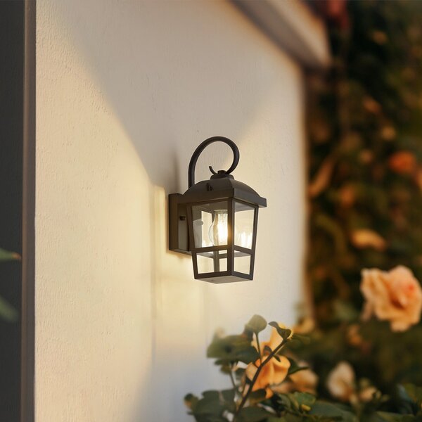 Lampade da esterno Lindby, Eloane, dimmerabile, Nero, Balcone, Acciaio inossidabile, Moderno